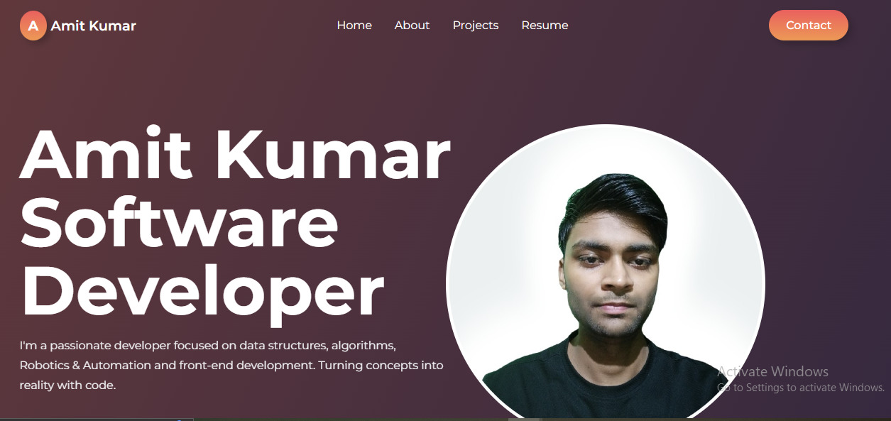 Amit Kumar Portfolio